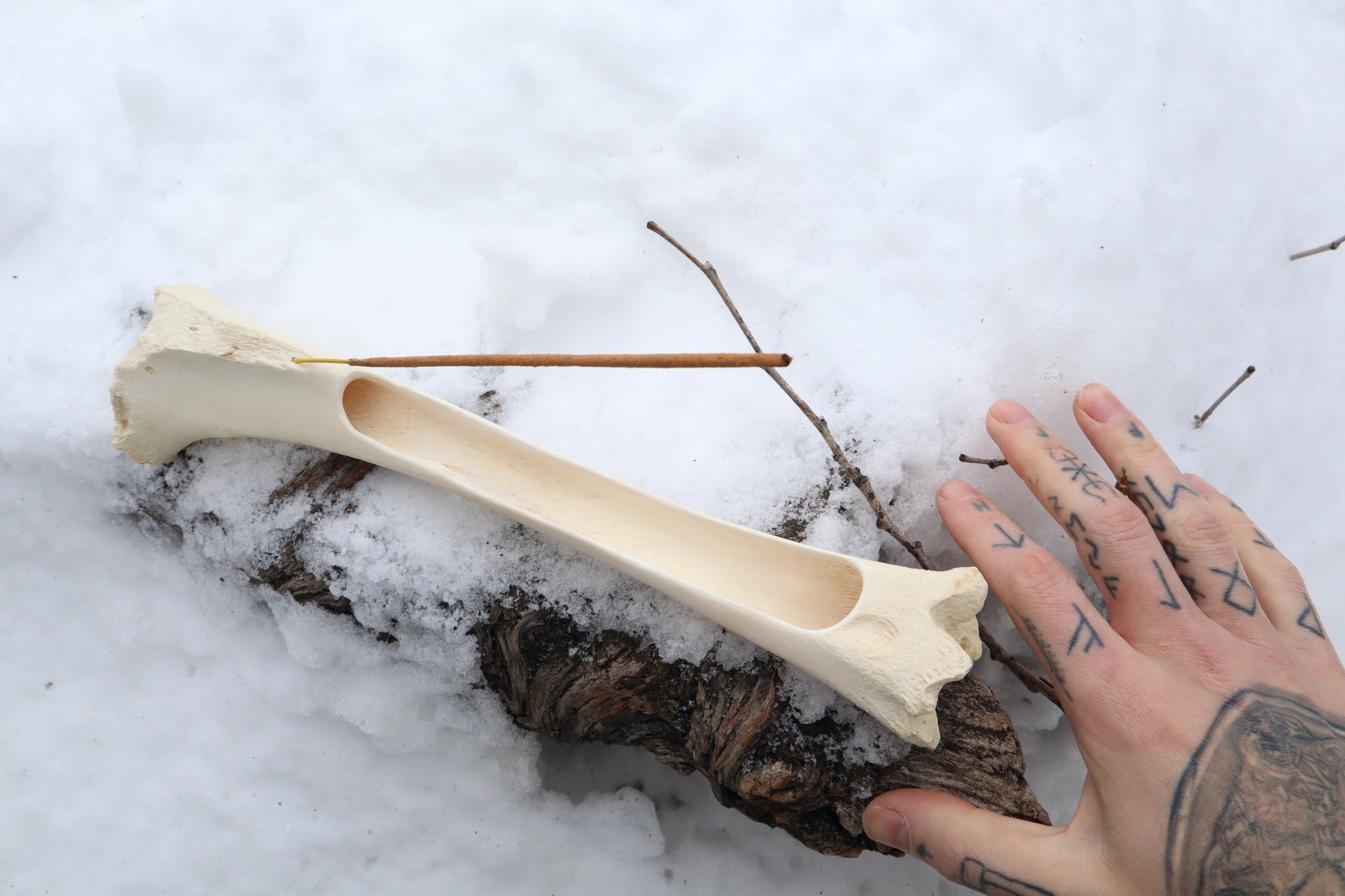 Elk Bone Incense Burner