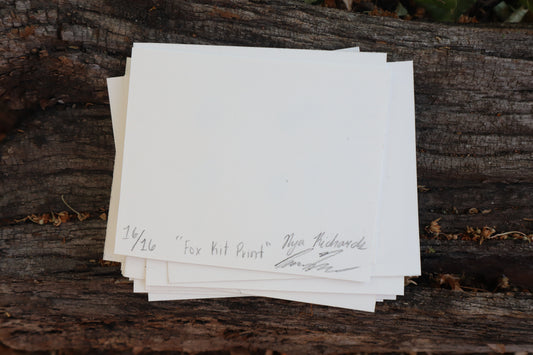 Red Fox Kit Paw Print