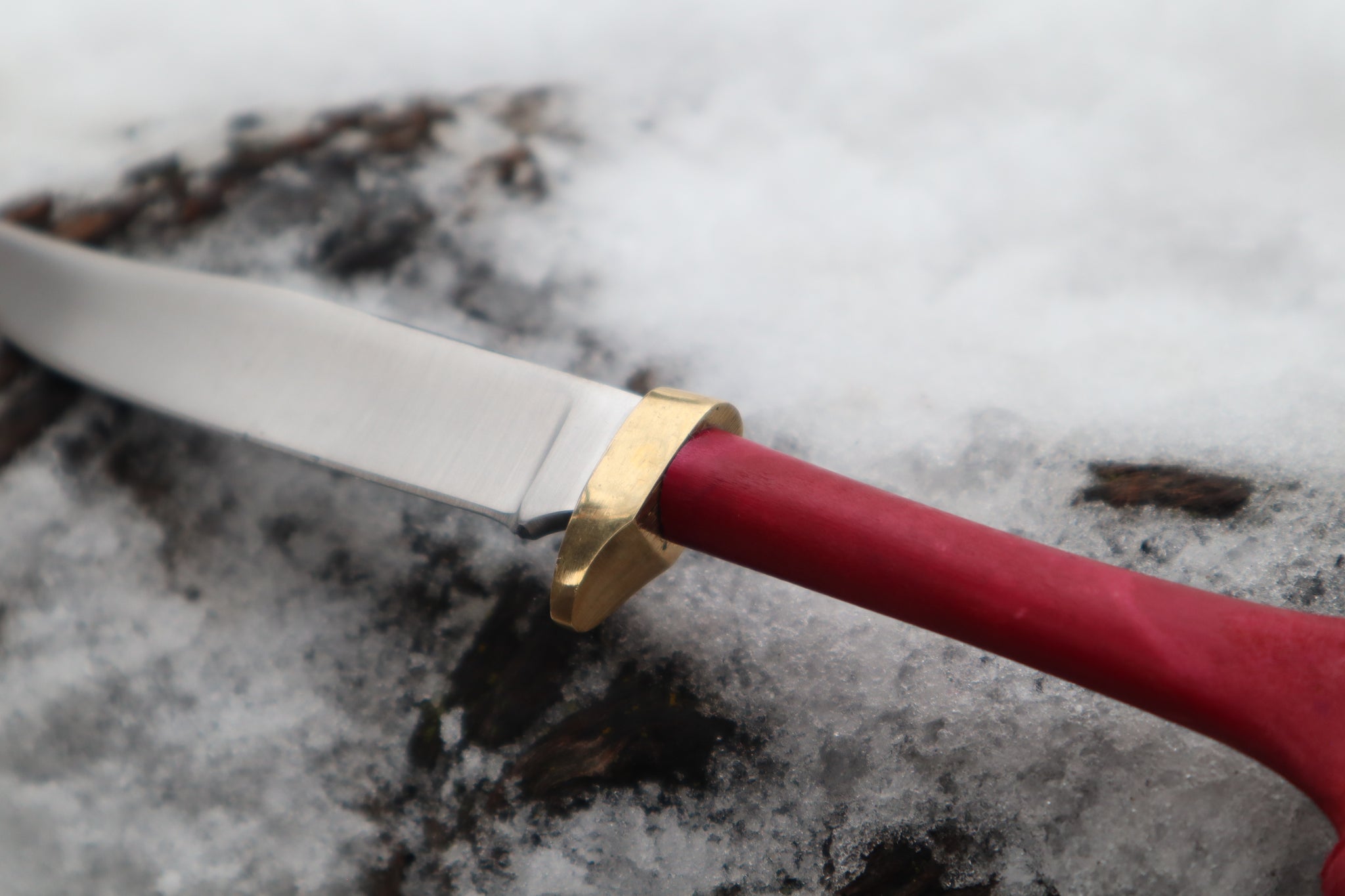 Crimson Bobcat Femur Knife