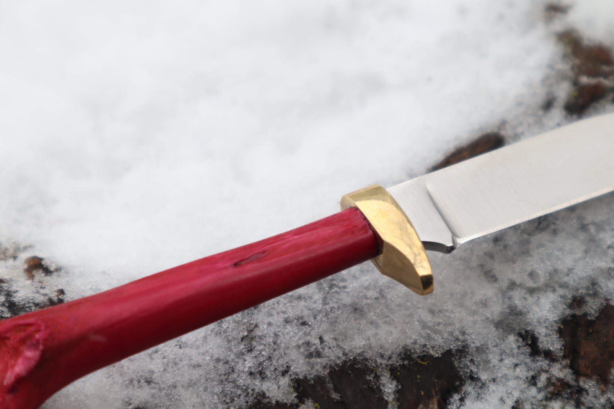 Crimson Bobcat Femur Knife