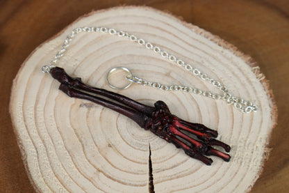 Lucky Kitten Paw Articulation Keychain - Naturally Stained