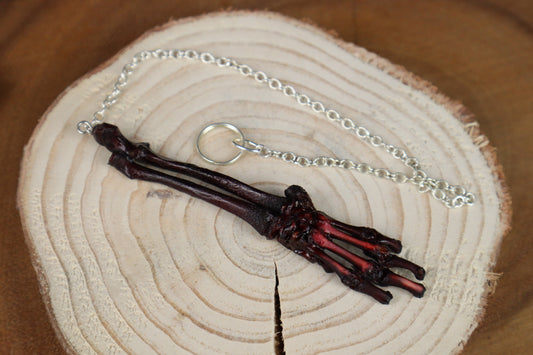 Lucky Kitten Paw Articulation Keychain - Naturally Stained