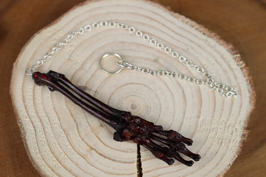 Lucky Kitten Paw Articulation Keychain - Naturally Stained