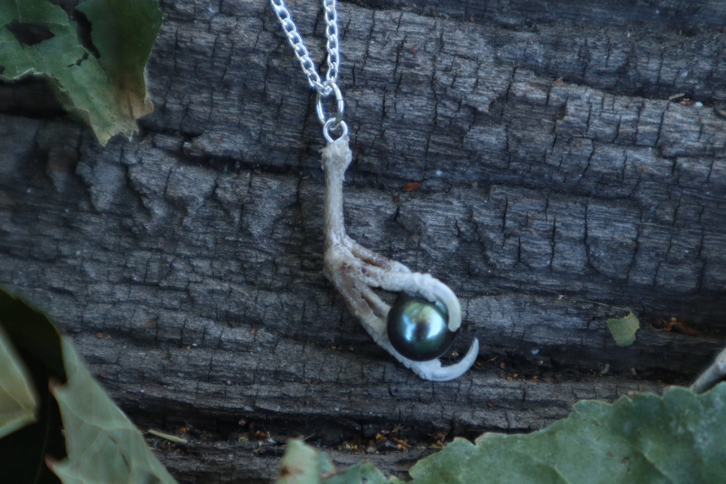 Clutched Pearl Necklace