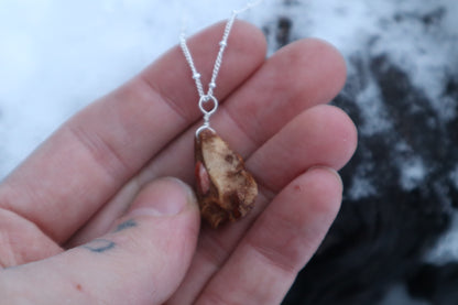 Red Fox Tibia and Sunstone Necklace