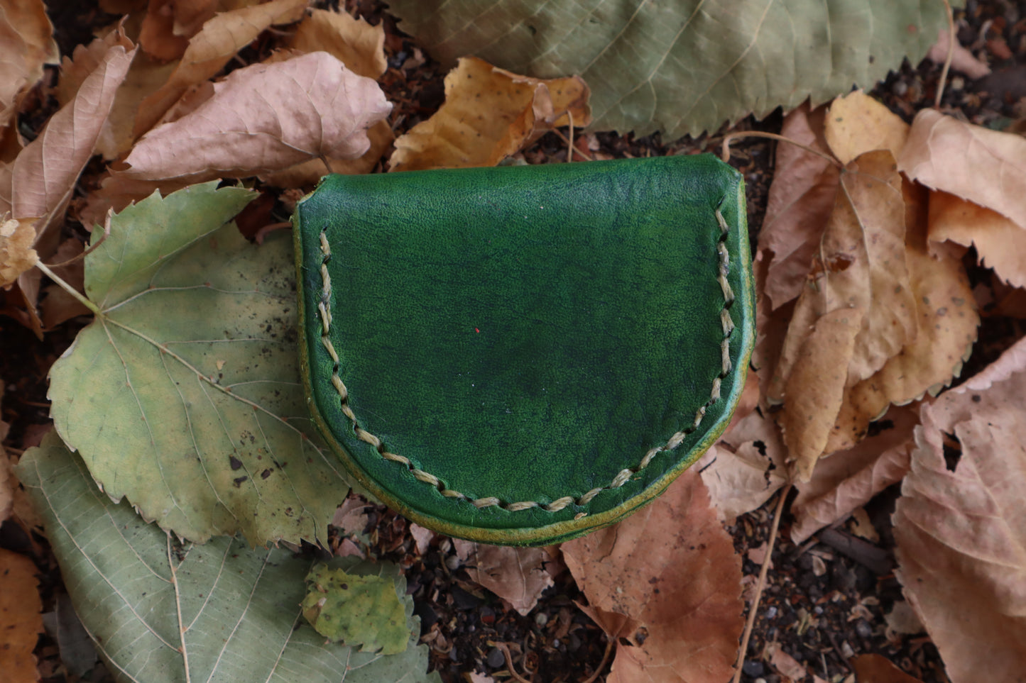 Mountain Lion Bone Divination Set - Green and Yellow