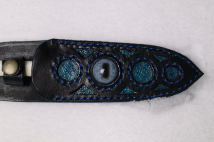 Damascus Whitetail Fawn Eye Knife