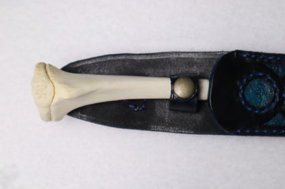Damascus Whitetail Fawn Eye Knife