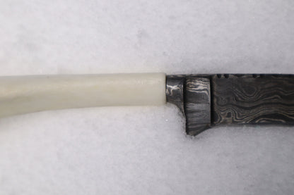 Damascus Whitetail Fawn Eye Knife