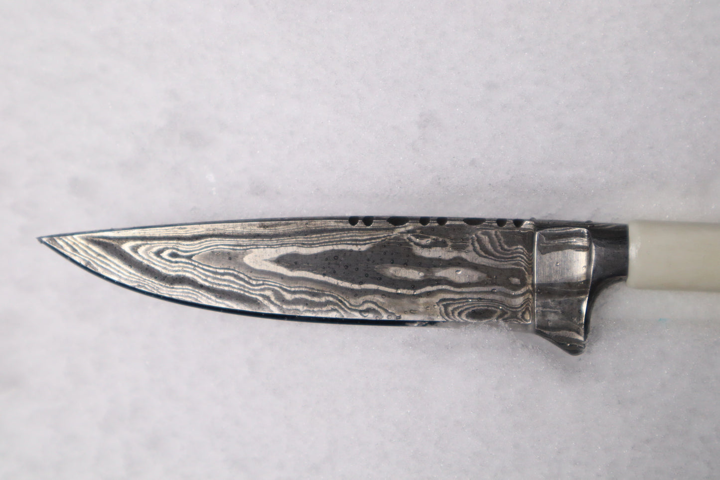 Damascus Whitetail Fawn Eye Knife