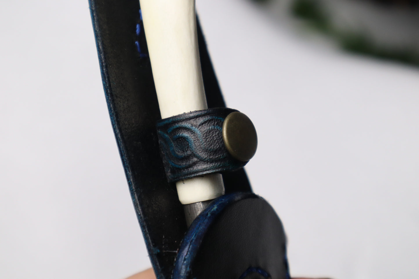 Damascus Whitetail Fawn Eye Knife