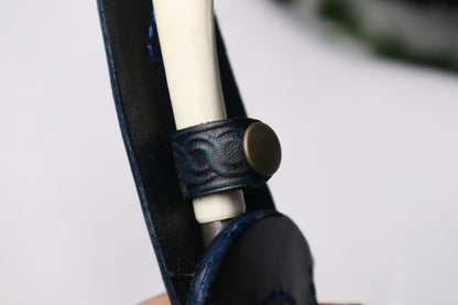 Damascus Whitetail Fawn Eye Knife