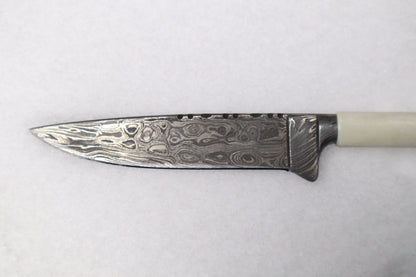Damascus Whitetail Fawn Eye Knife