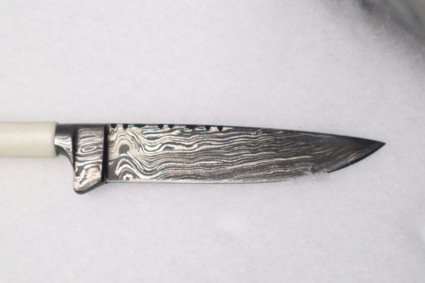 Damascus Whitetail Fawn Eye Knife