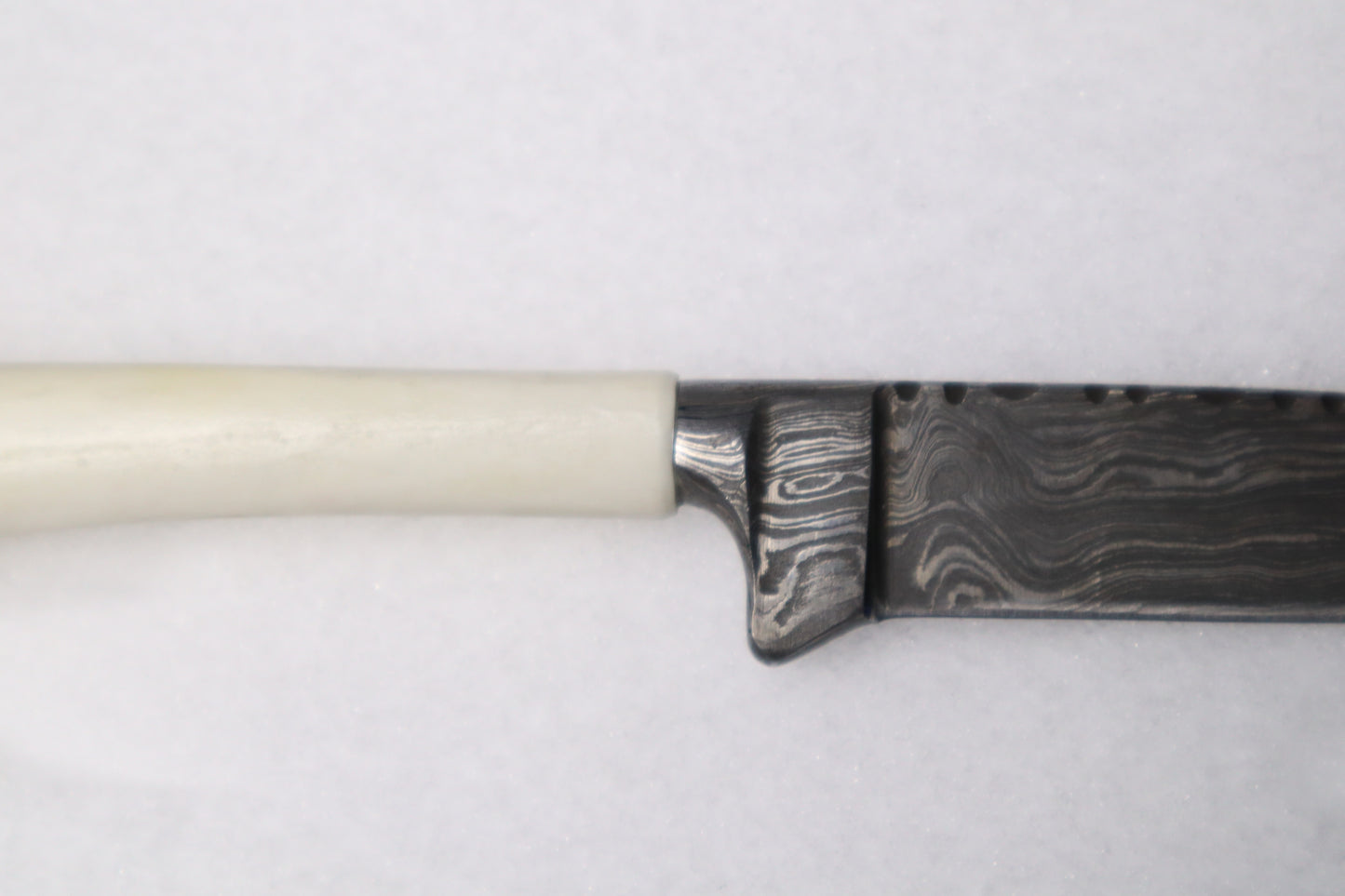 Damascus Whitetail Fawn Eye Knife