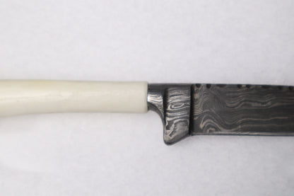 Damascus Whitetail Fawn Eye Knife