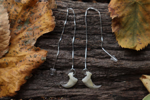 Bobcat Claw Earrings - .925 Silver