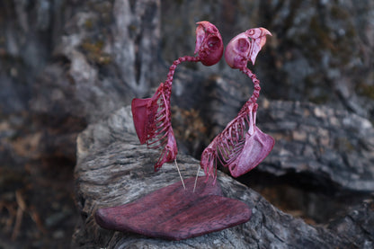 Lovebirds - Articulated Budgerigar Sculpture