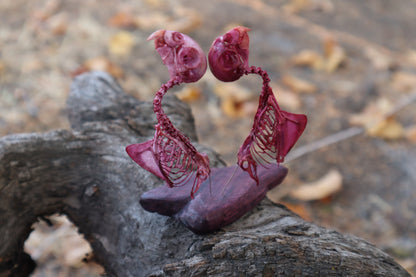 Lovebirds - Articulated Budgerigar Sculpture