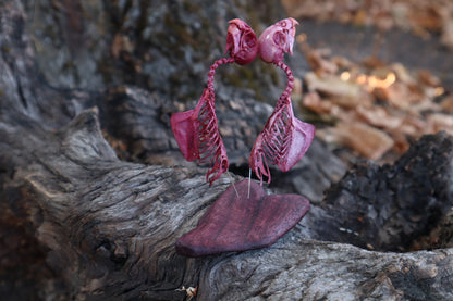 Lovebirds - Articulated Budgerigar Sculpture