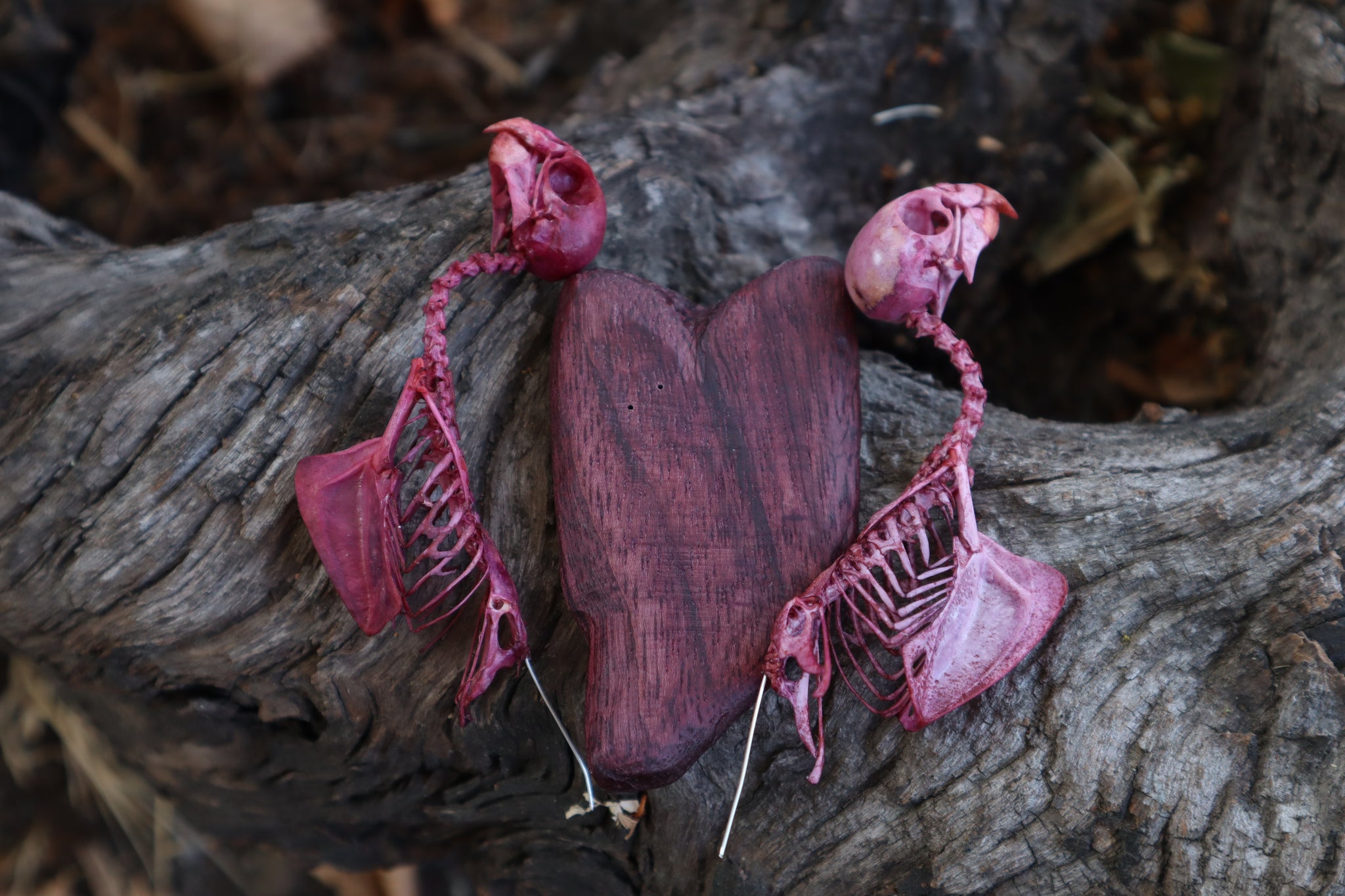 Lovebirds - Articulated Budgerigar Sculpture