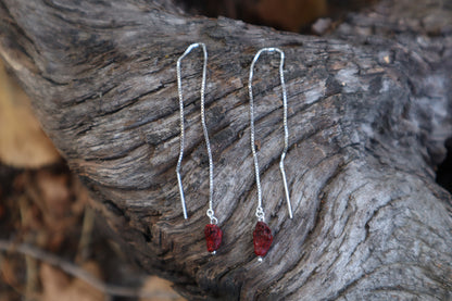 Parakeet Heart Earrings - .925 Silver