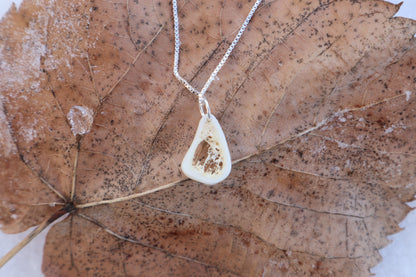 Red Fox Tibia Slice Necklace