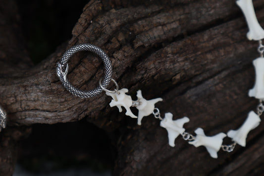 Fluid Red Fox Tail Articulation with Ouroboros Ring