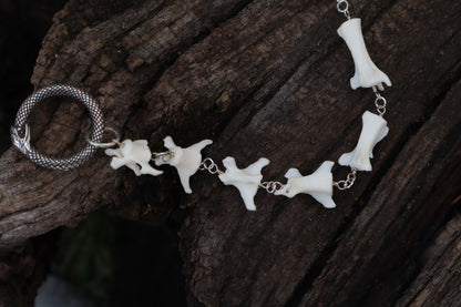 Fluid Red Fox Tail Articulation with Ouroboros Ring