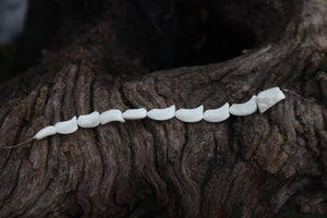 Gray Wolf Bone Beads