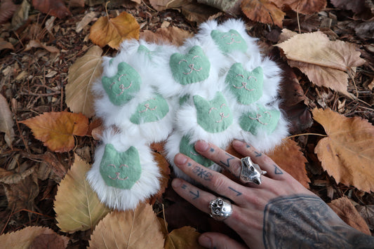 Rabbit Fur Cat Toy