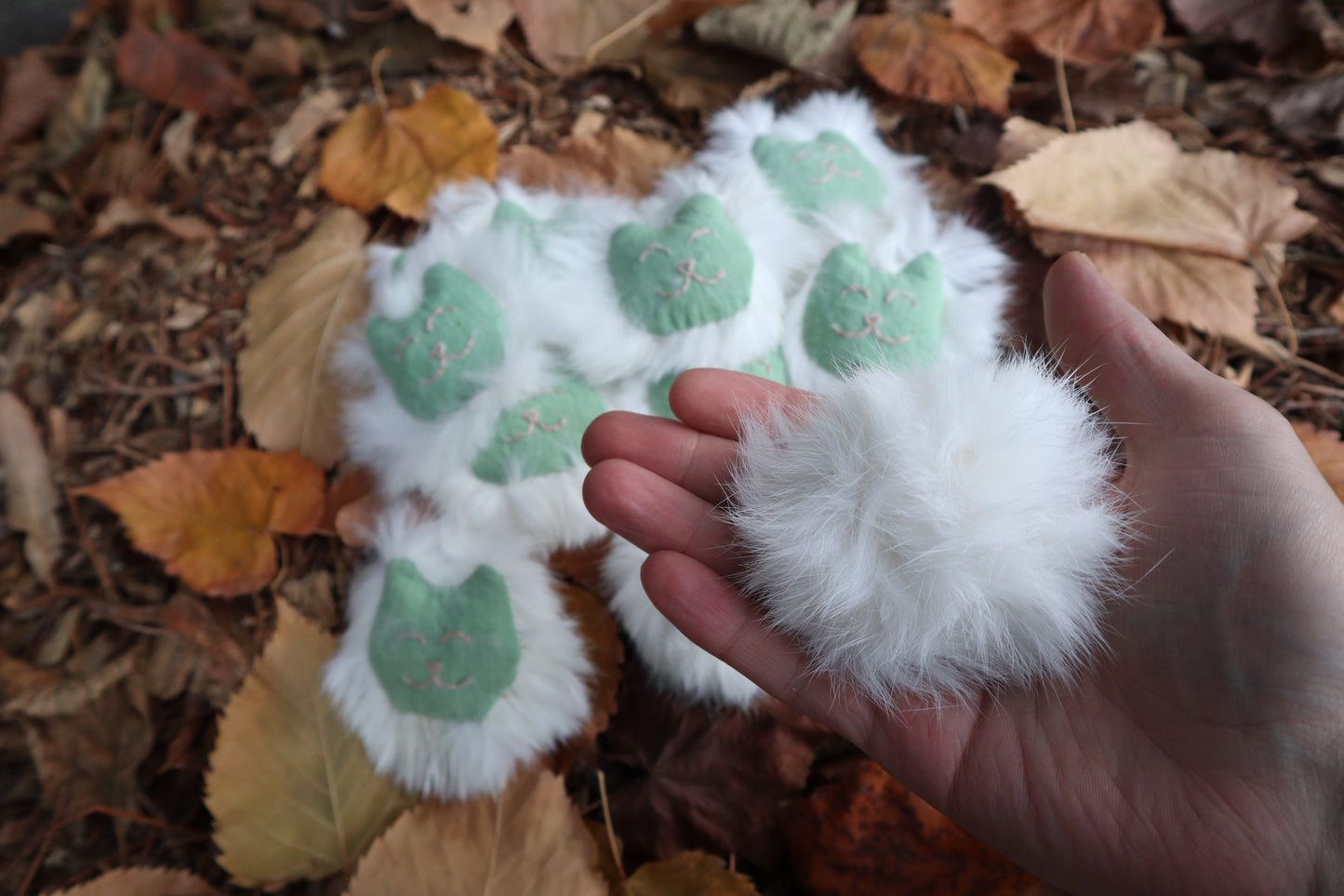 Rabbit Fur Cat Toy