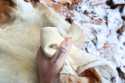 Reserved for Devyn - Gray Fox Pelt - Altar Cut