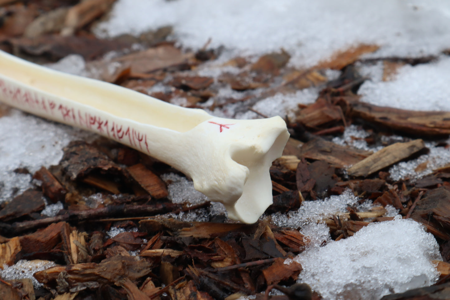 Gray Wolf Tibia Incense Burner