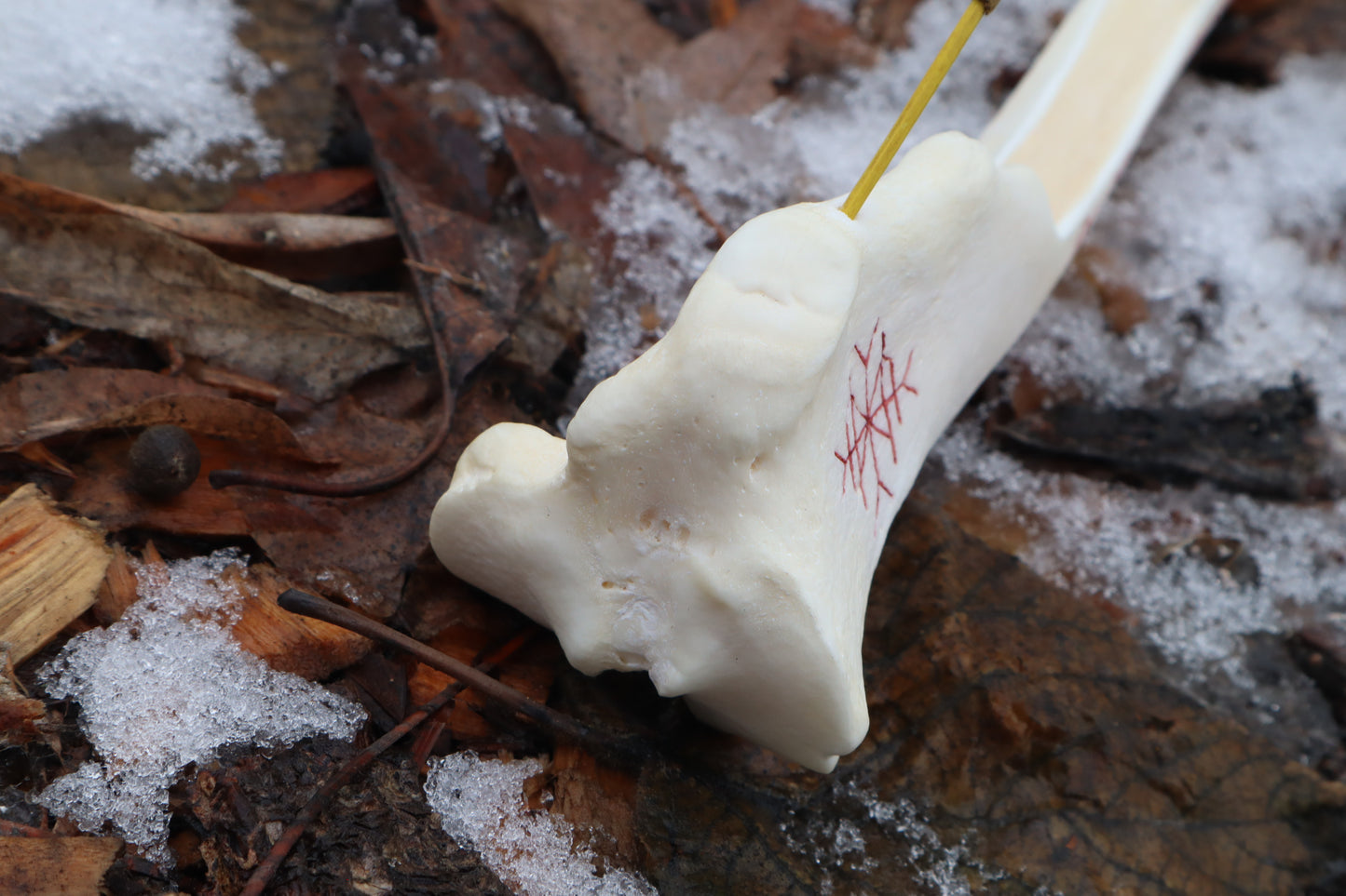 Gray Wolf Tibia Incense Burner