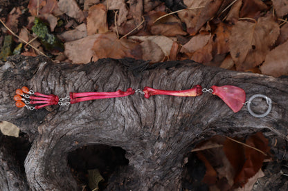 Naturally Stained Kitten Arm Fluid Articulation with Carnelian "Claws"