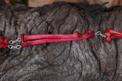 Naturally Stained Kitten Arm Fluid Articulation with Carnelian "Claws"