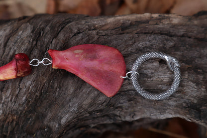 Naturally Stained Kitten Arm Fluid Articulation with Carnelian "Claws"