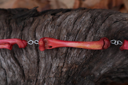 Naturally Stained Kitten Arm Fluid Articulation with Garnet "Claws"