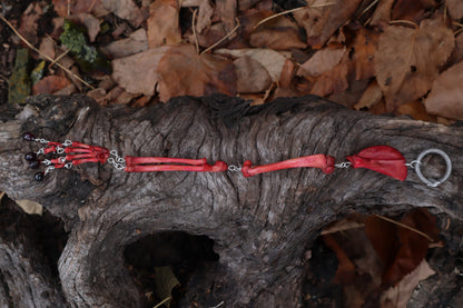 Naturally Stained Kitten Arm Fluid Articulation with Garnet "Claws"