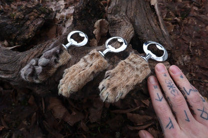 Reserved for Amber Michelle - Bobcat Paw Bottle Opener