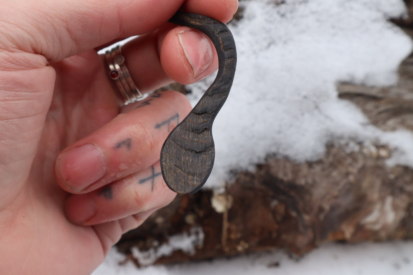 Goat Horn Offering Spoon