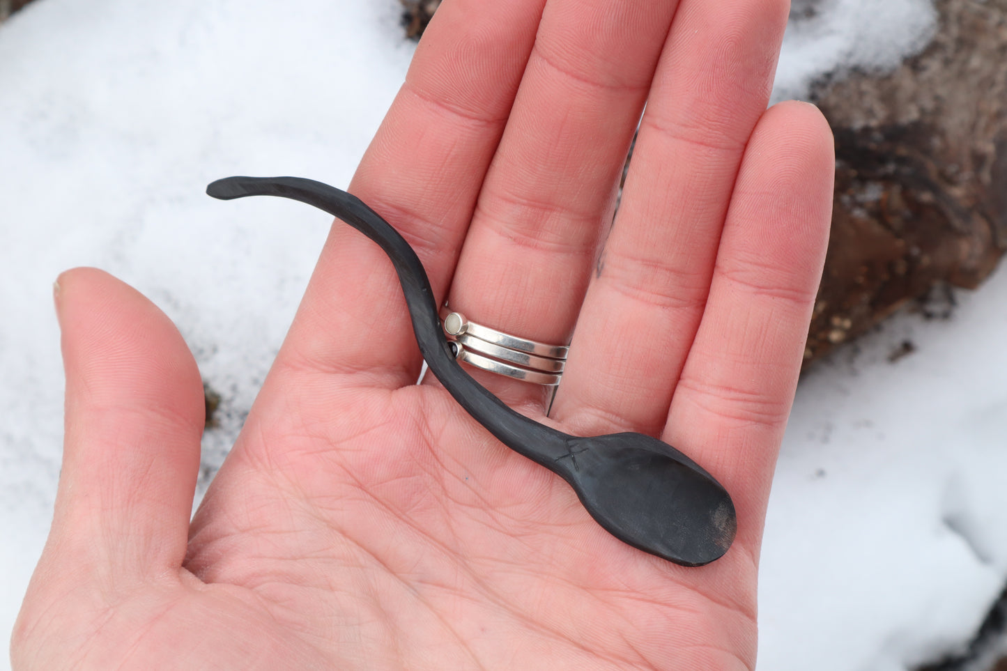 Goat Horn Offering Spoon