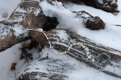 Fluid Pine Marten Tail Articulation with Ouroboros Ring