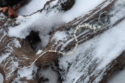Fluid Pine Marten Tail Articulation with Ouroboros Ring