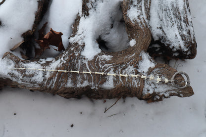Fluid Pine Marten Tail Articulation with Ouroboros Ring