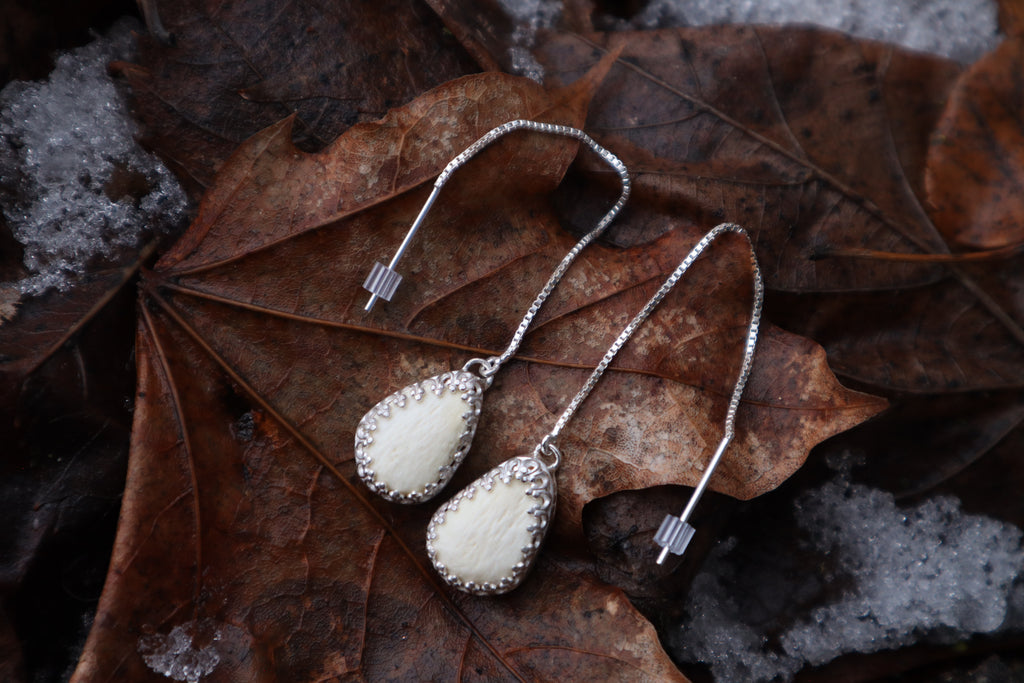 Bobcat Patella Earrings - .925 Silver