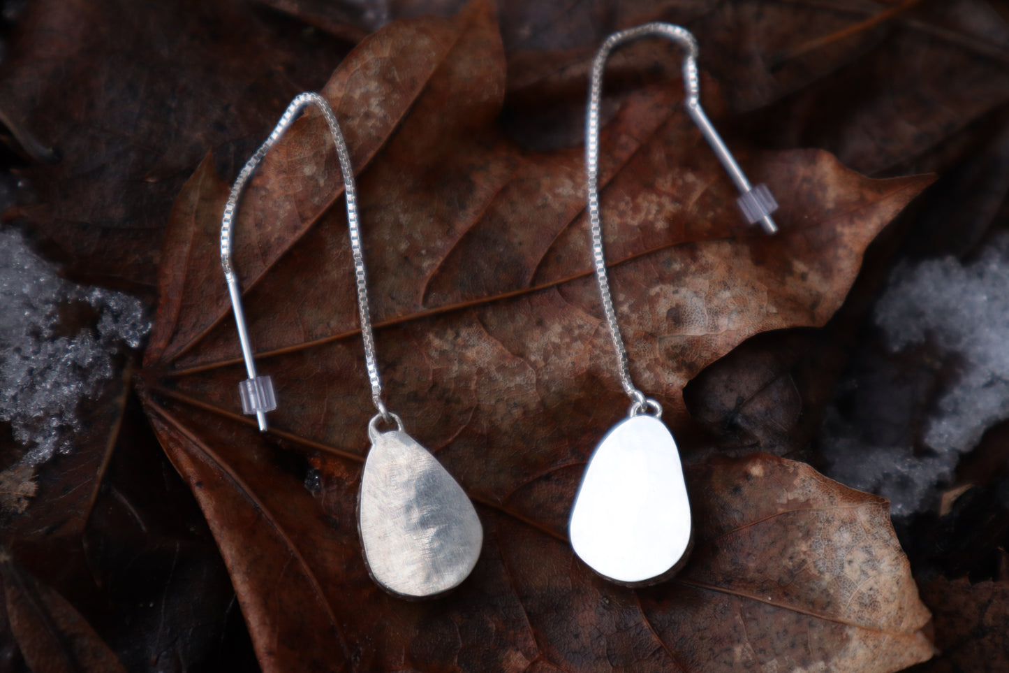 Bobcat Patella Earrings - .925 Silver