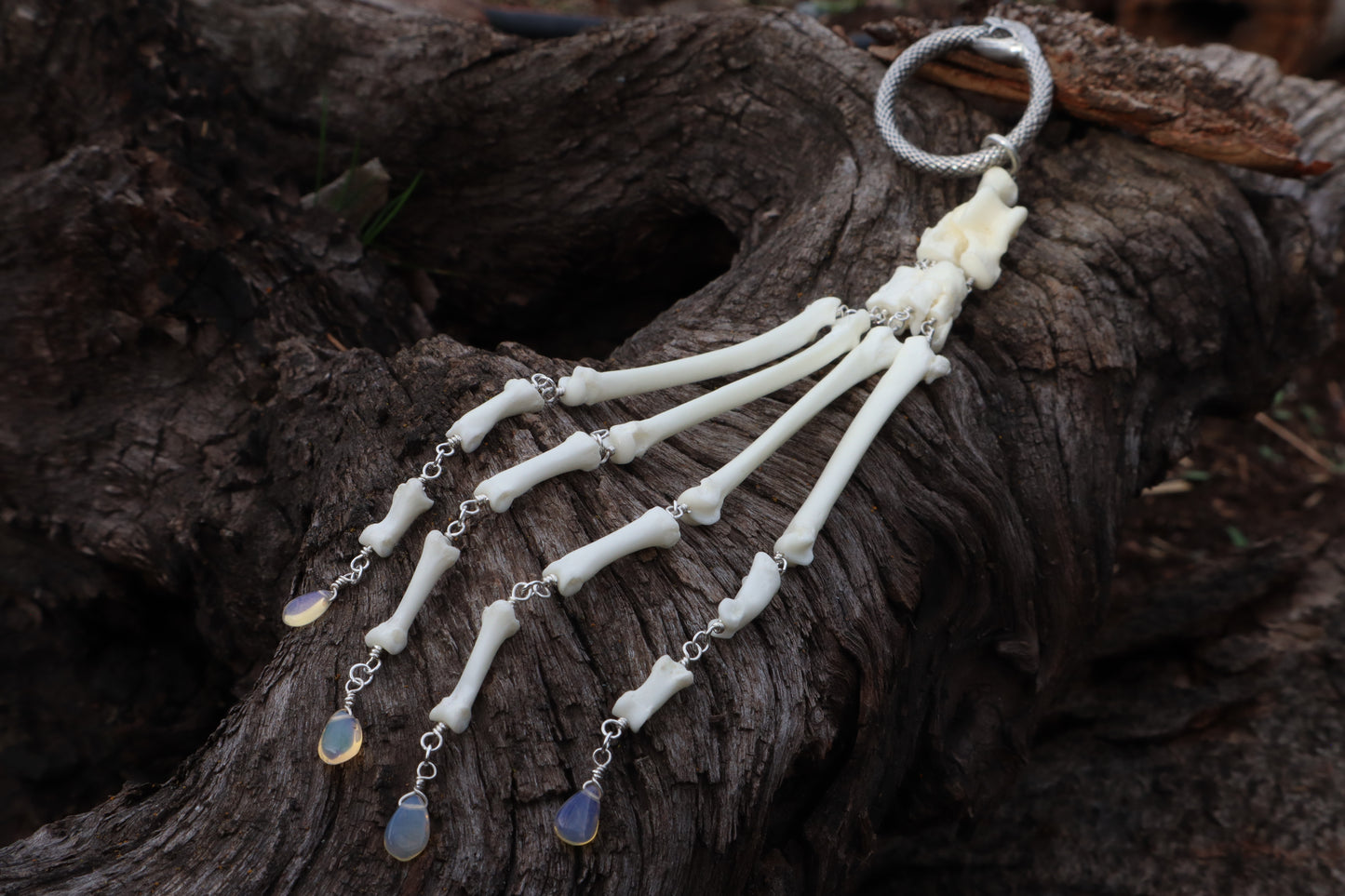 Fluid Red Fox Paw Articulation with Opal “Claws”