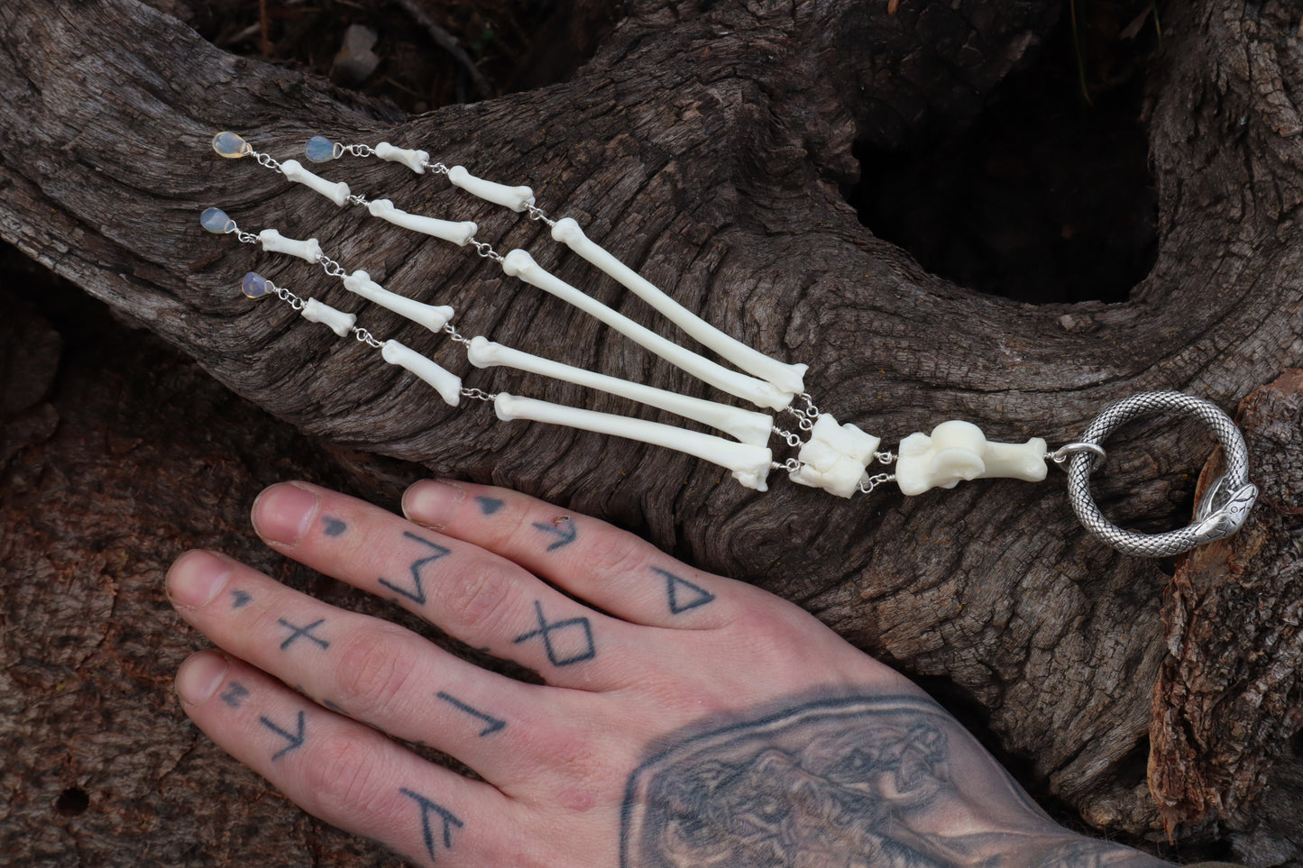 Fluid Red Fox Paw Articulation with Opal “Claws”